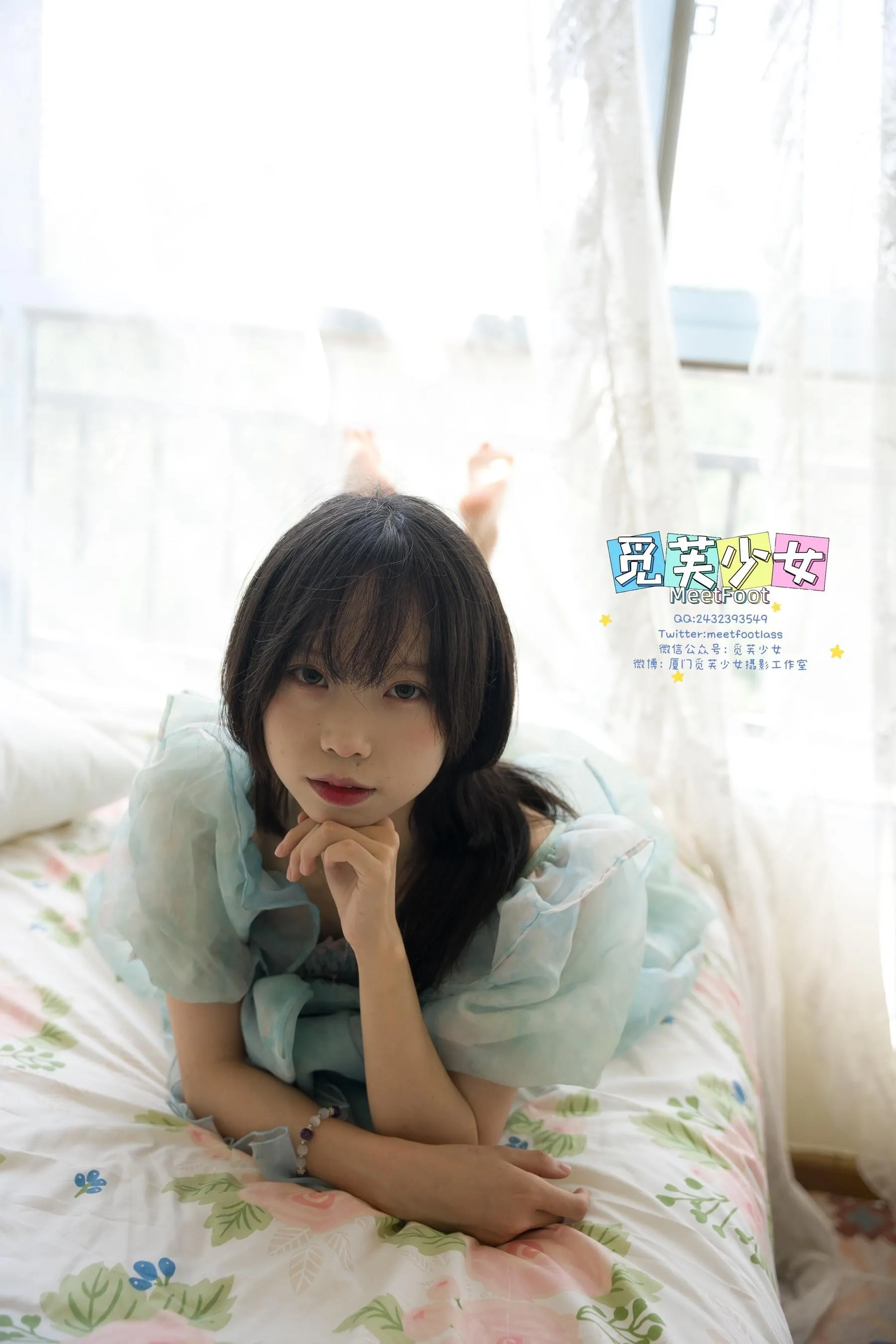 觅芙少女 NO.033 小婉-一袭蓝色纱裙构筑今晚浪漫的梦境-PIC [249P]插图6